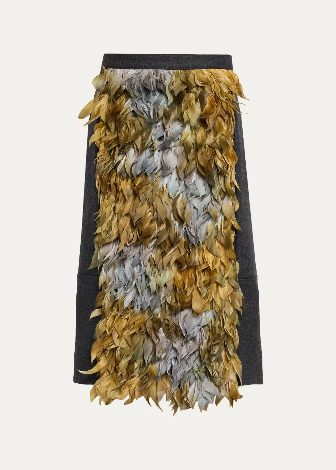 Wool-Blend Sequin Midi Skirt by Plan C