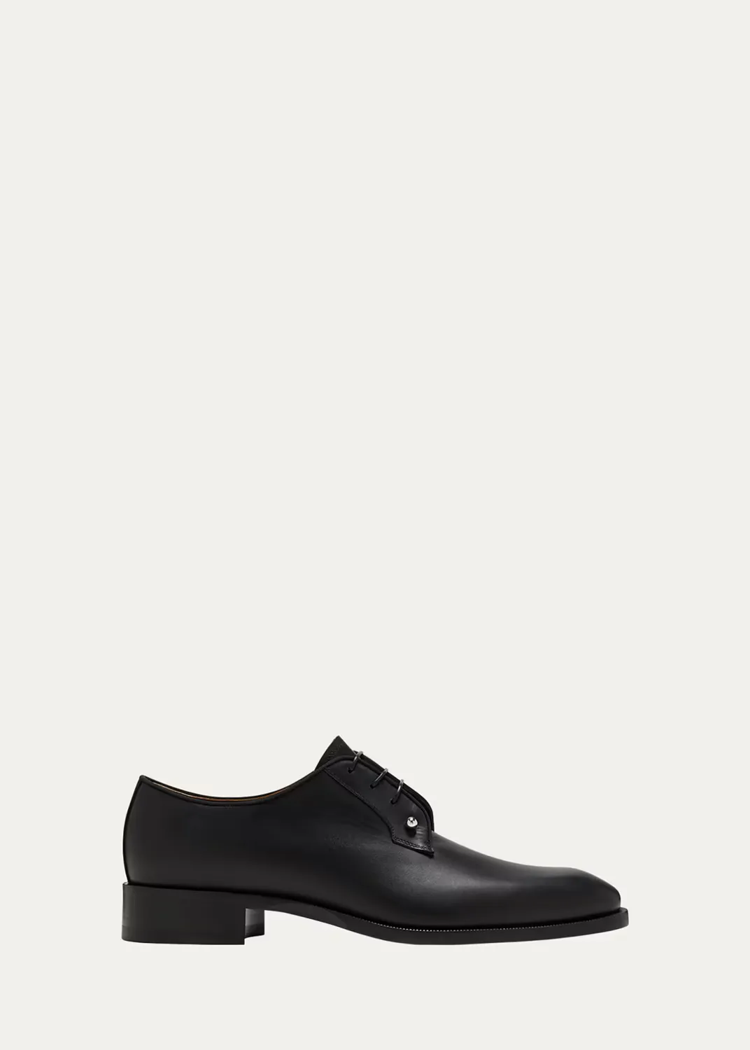Chambeliss Collar-Pin Leather Derby Shoes by Christian Louboutin