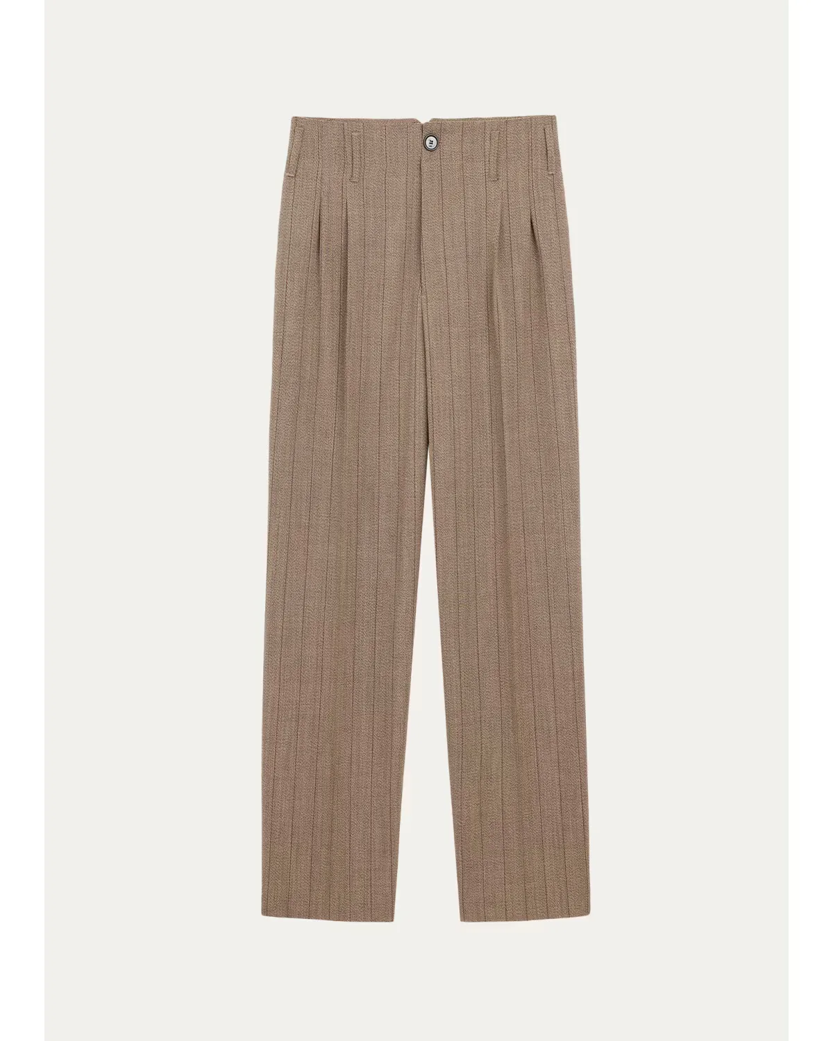Pinstriped Wool Straight-Leg Trousers by Ami Paris