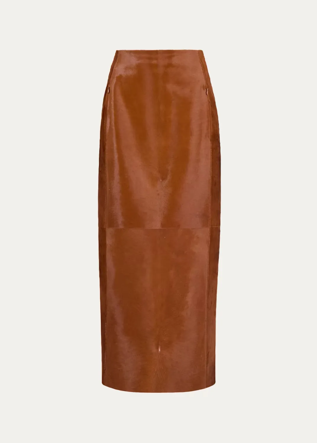 Leather Maxi Pencil Skirt by ALAA