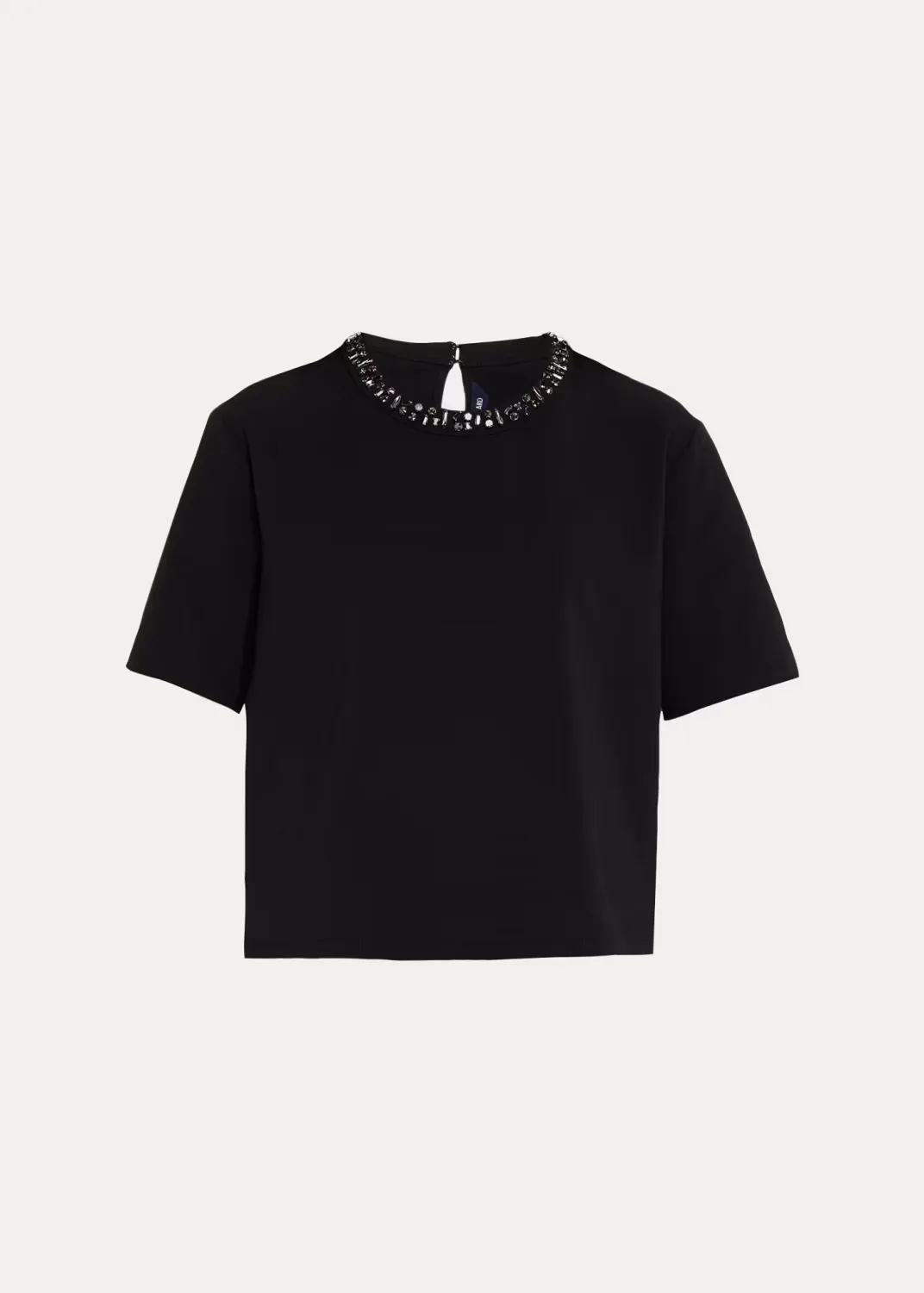 Sebastian Jewel-Neck T-Shirt by Veronica Beard