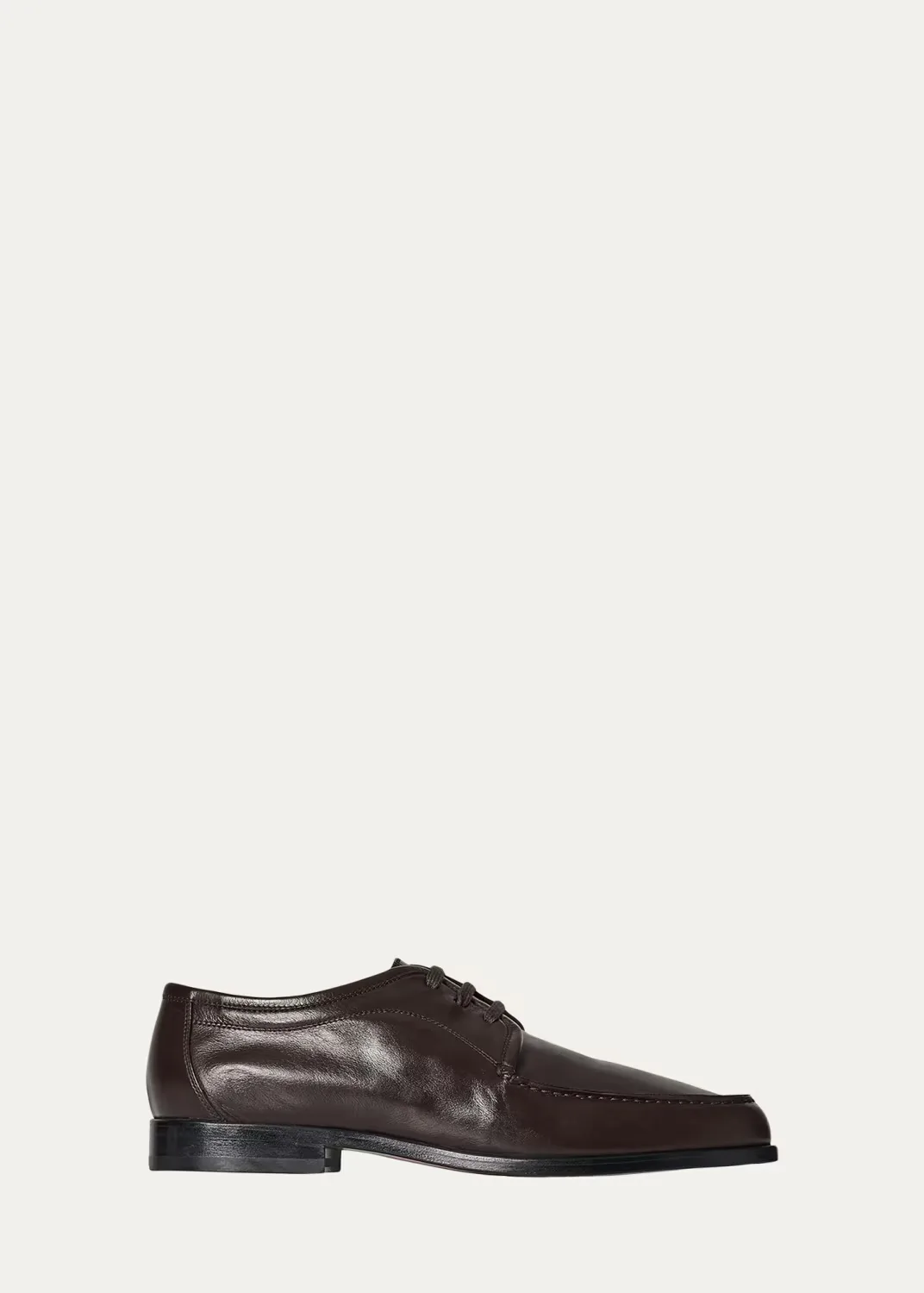 Nino Leather Moc-Toe Derby Shoes by The Row