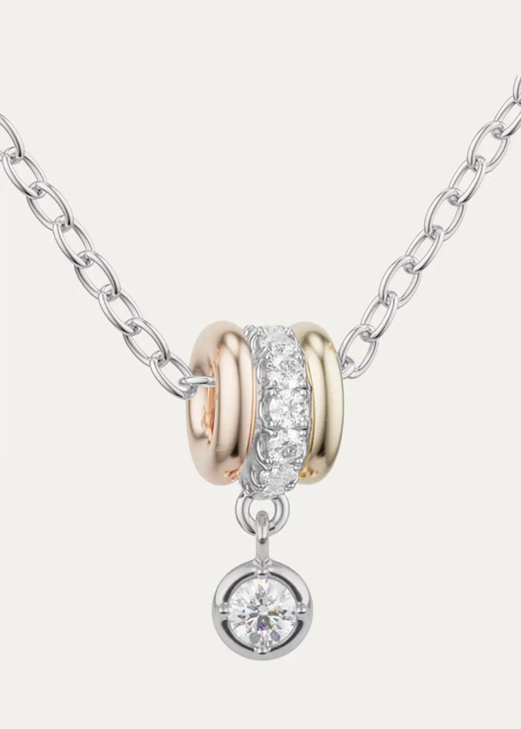 Vesta Round MX Diamond Pav Necklace by Spinelli Kilcollin