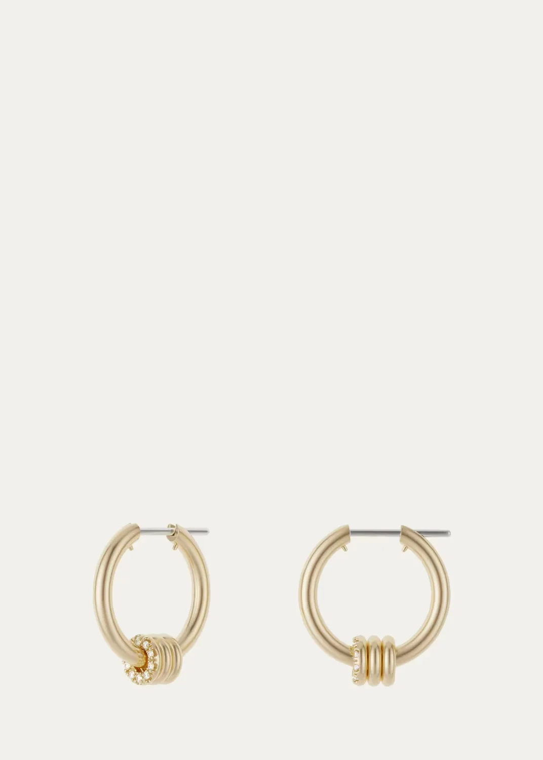 Ara YG Deux 18K Yellow Gold Diamond Huggie Earrings by Spinelli Kilcollin