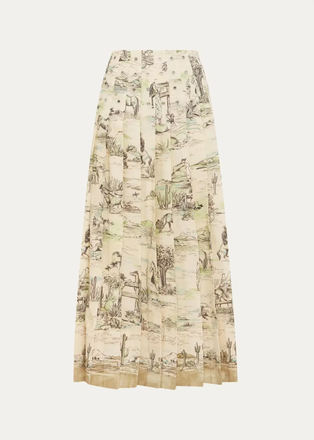 Scout Pleated Midi Skirt by ALMAIS