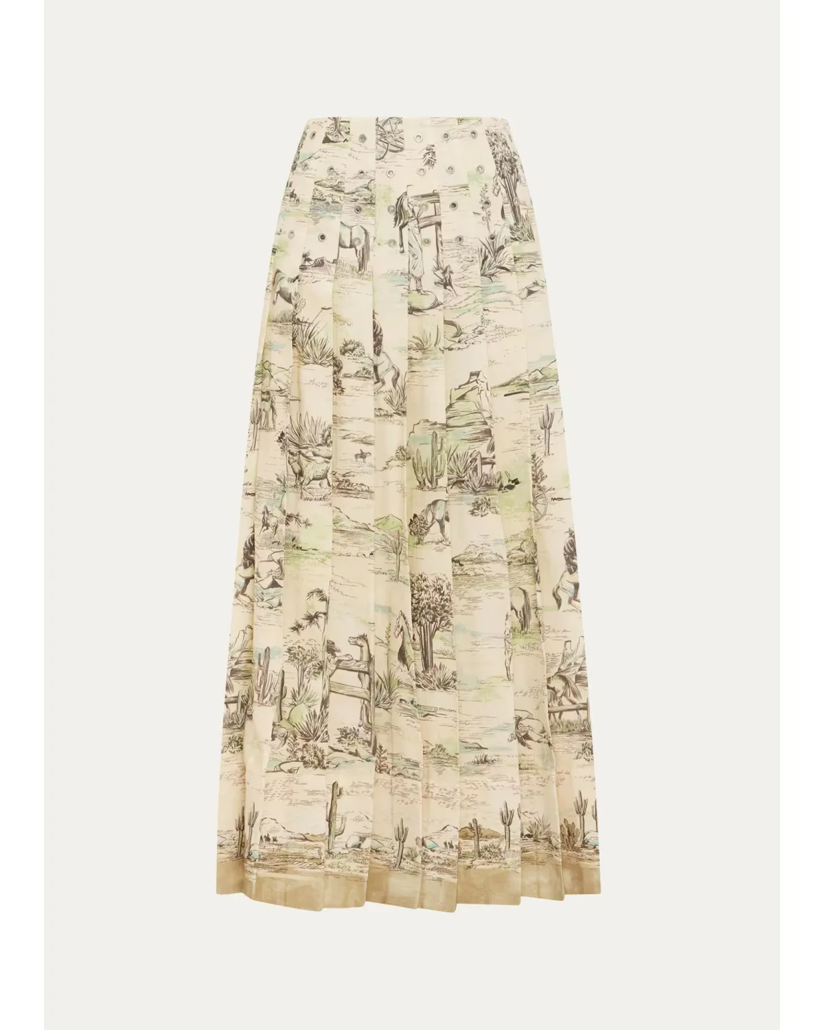 Scout Pleated Midi Skirt by ALMAIS