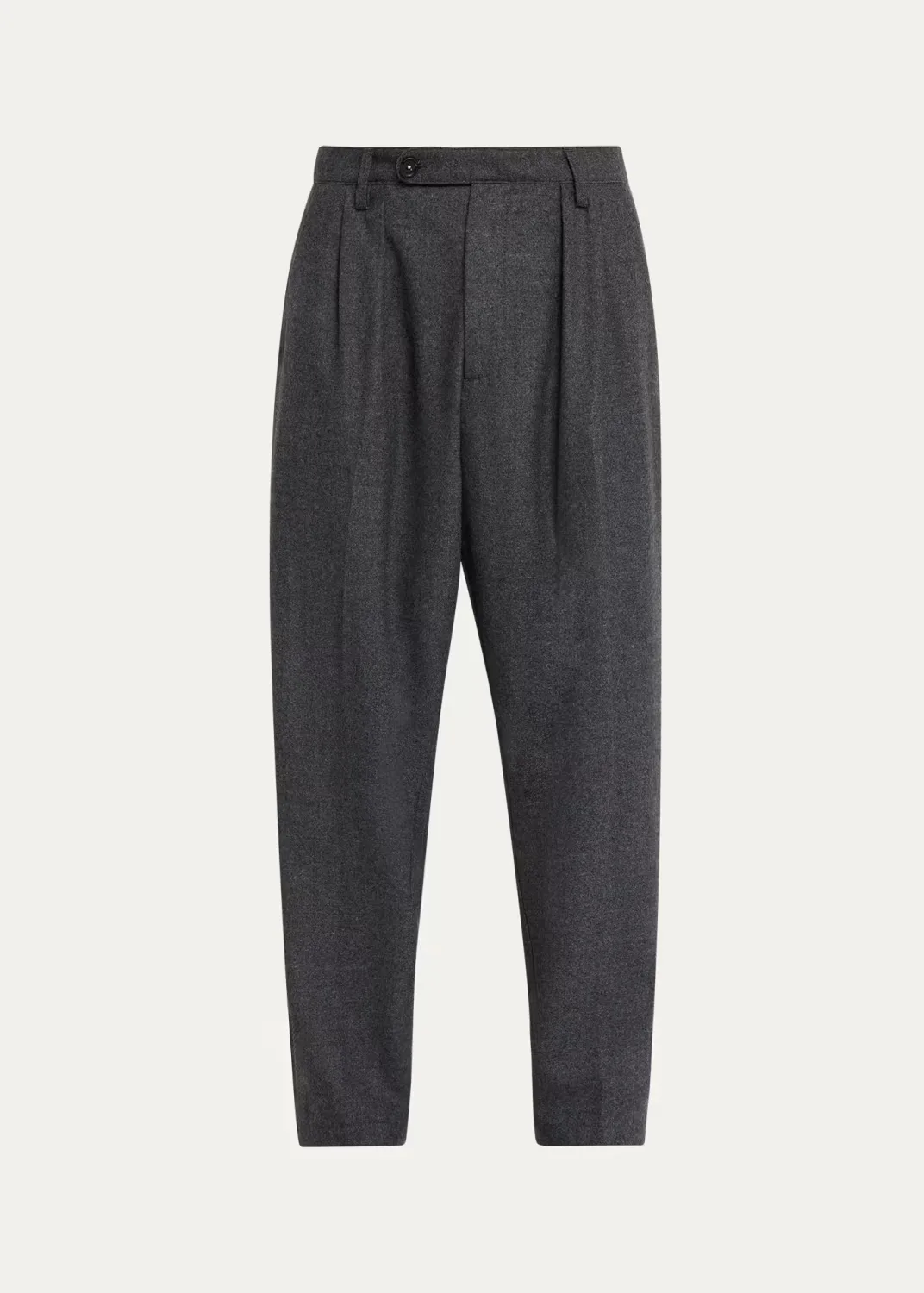 Relaxed-Leg Pleated Trousers by Massimo Alba