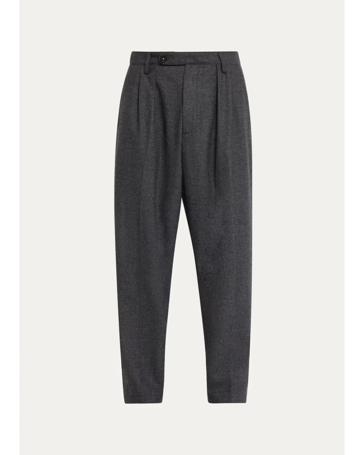 Relaxed-Leg Pleated Trousers by Massimo Alba