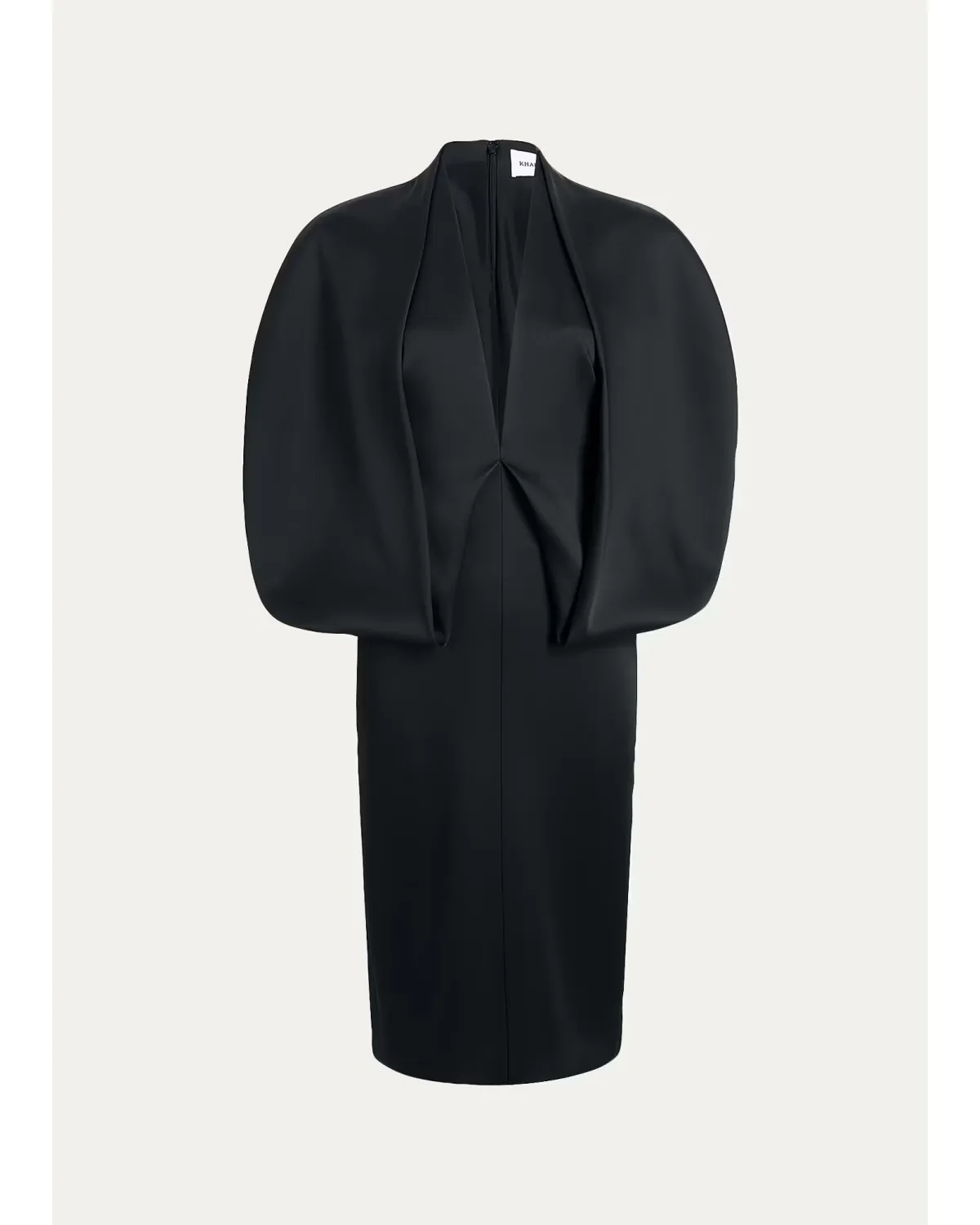 Dakota Sculpted Cape Midi Dress by Khaite