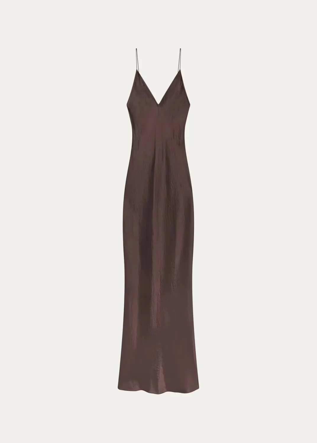 The Textured Satin Maxi Dress by FRAME