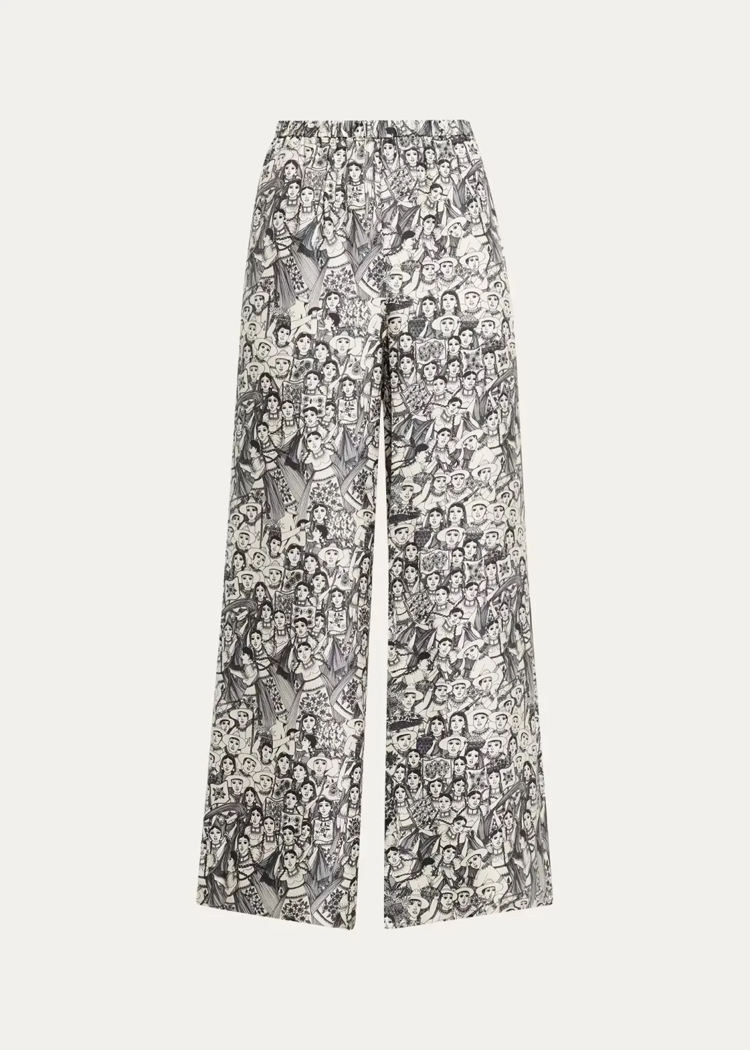 Heirlome x Angelica Morales Wide-Leg Silk Trousers by Heirlome