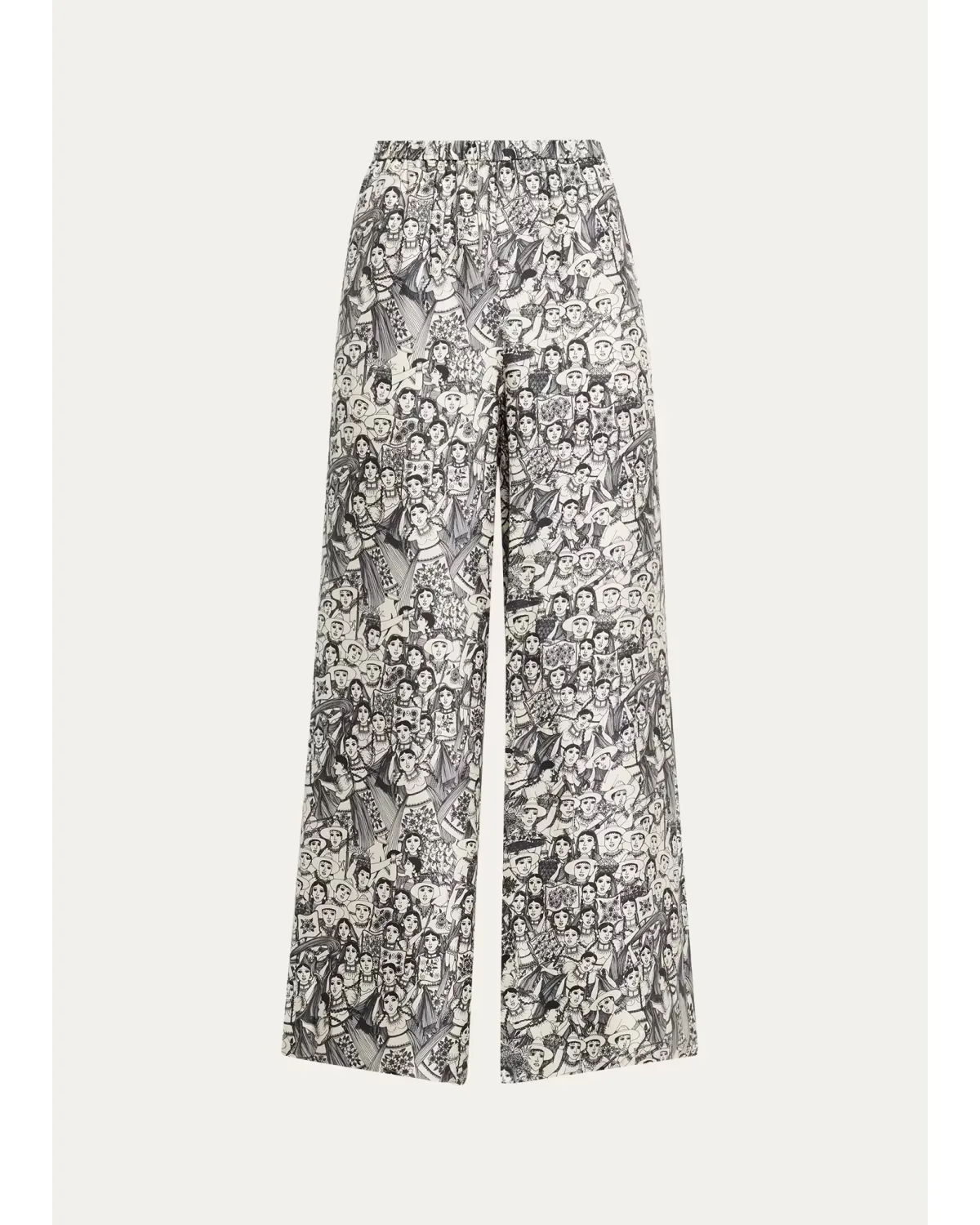 Heirlome x Angelica Morales Wide-Leg Silk Trousers by Heirlome