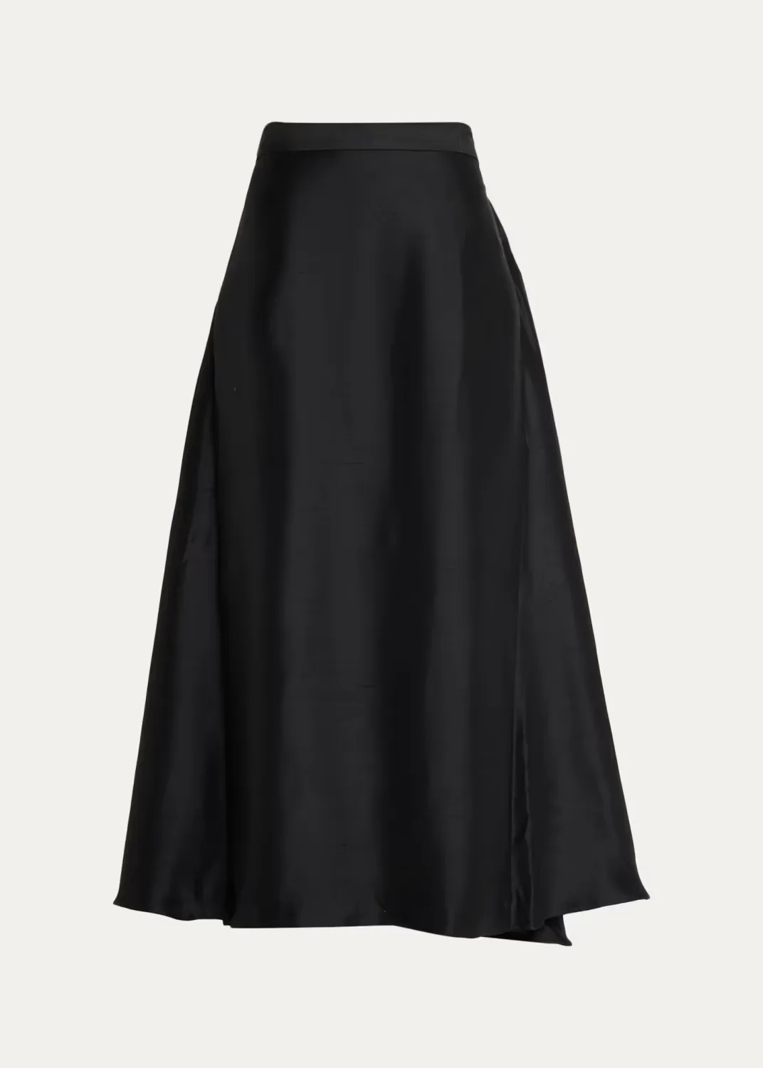 Viola Silk Shantung Full Midi Skirt by Heirlome