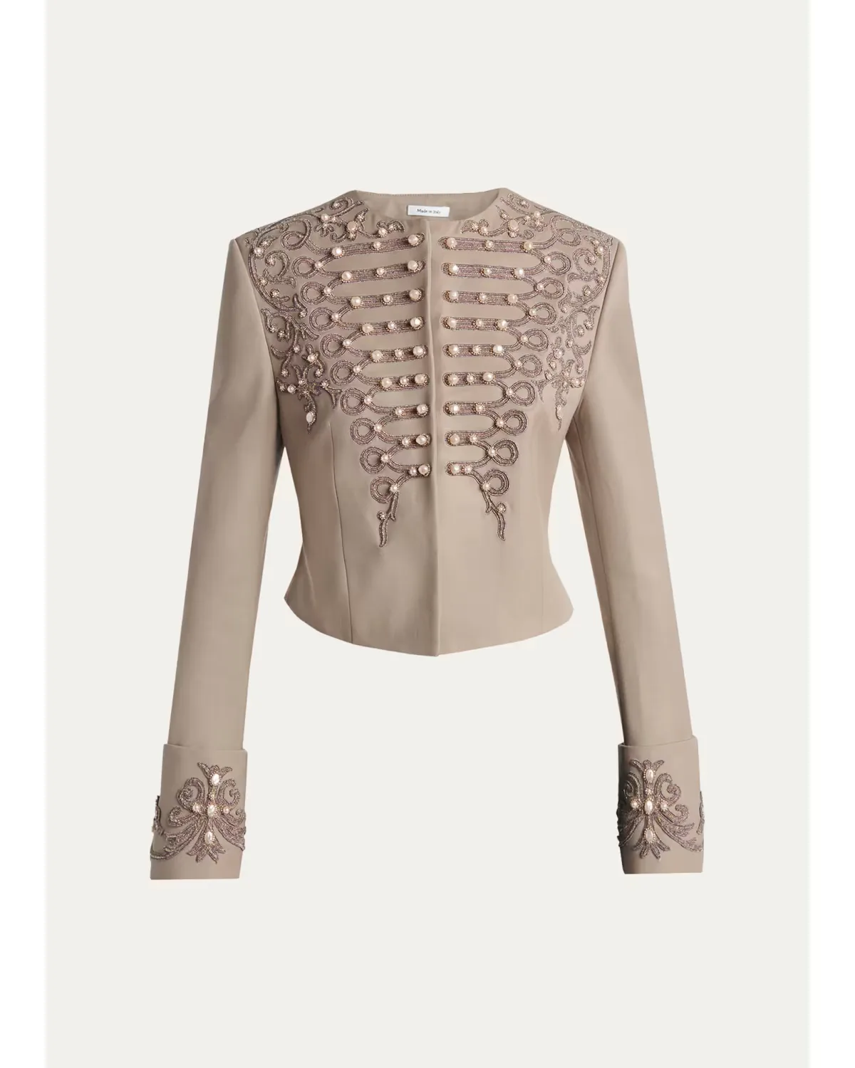 Embroidered Single-Breasted Military Jacket by McQueen