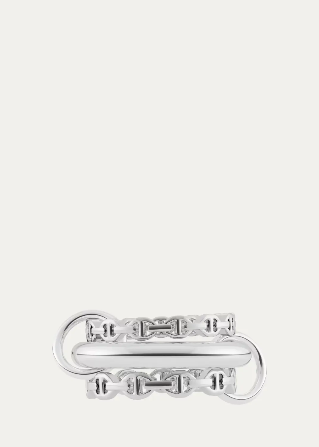 Microdame SK Silver 3-Link Ring by Spinelli Kilcollin