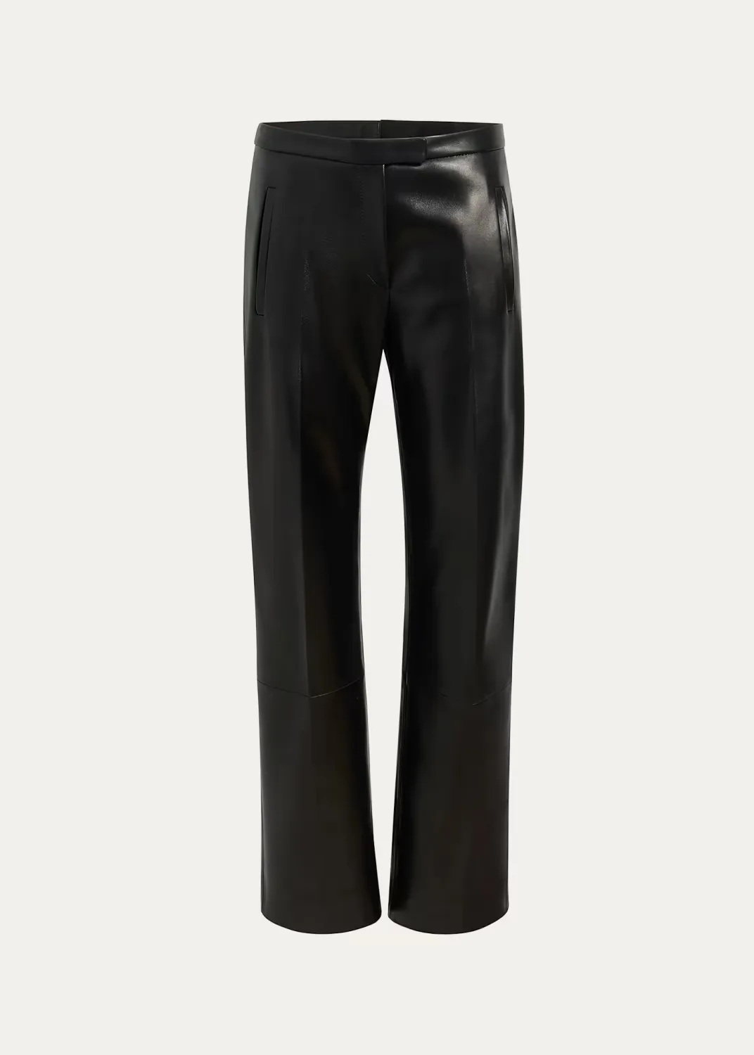 Miles Leather Straight-Leg Pants by Khaite