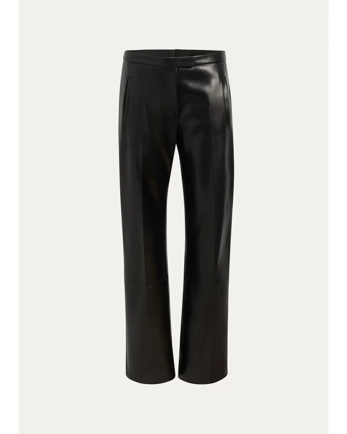 Miles Leather Straight-Leg Pants by Khaite