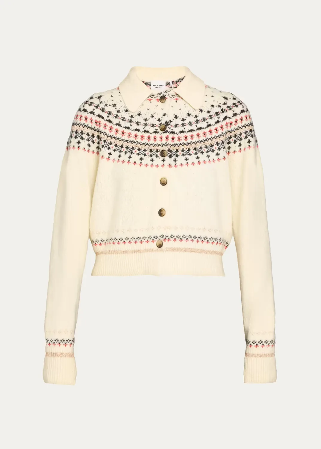 Zoe Fair Isle Cardigan by Étoile Isabel Marant