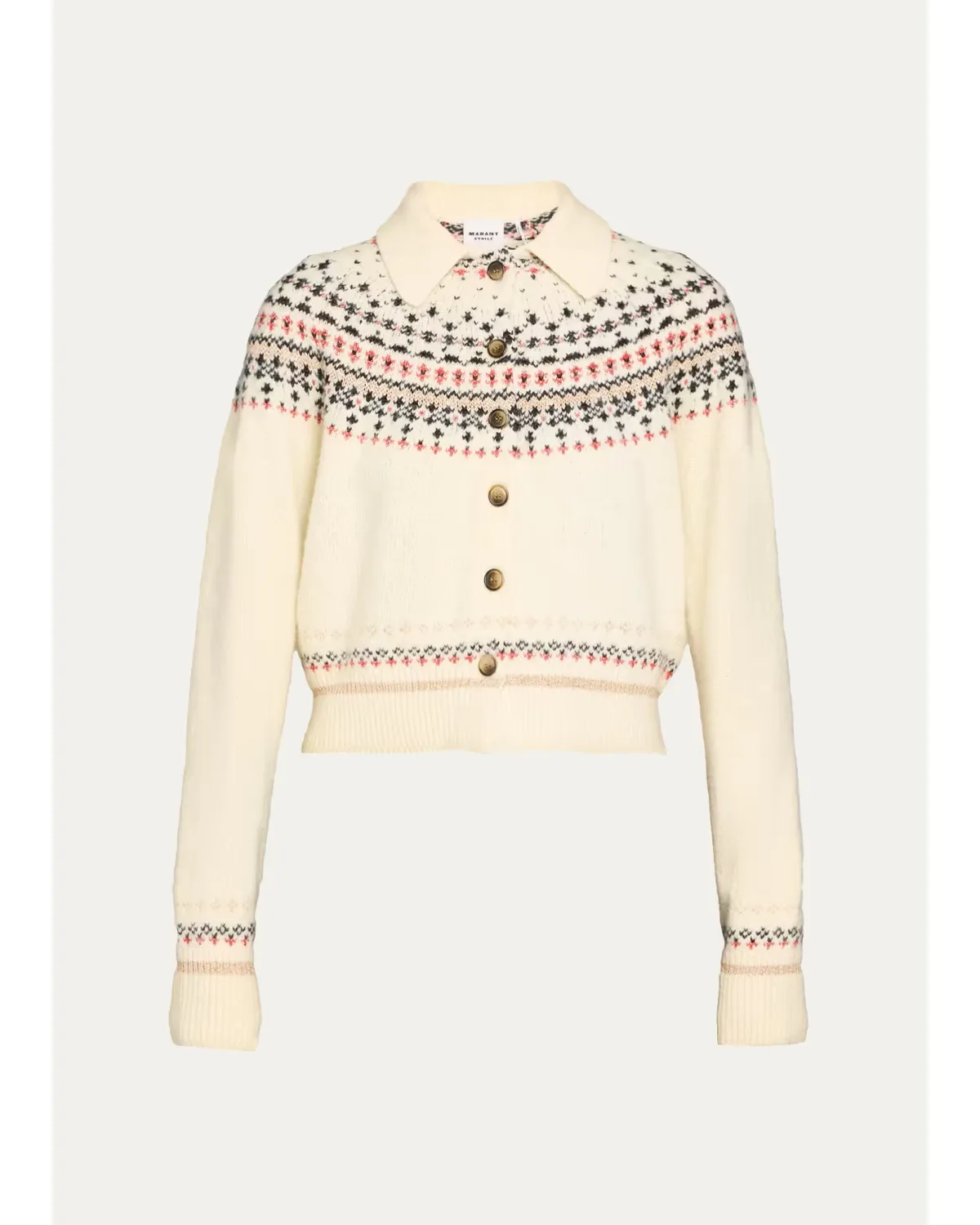 Zoe Fair Isle Cardigan by Étoile Isabel Marant
