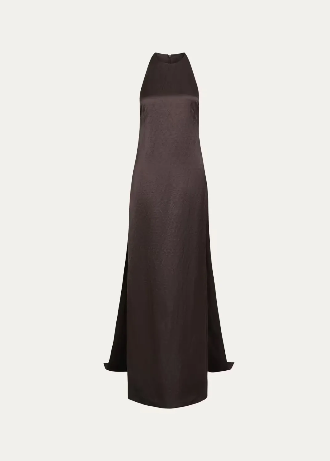T-Back Silk A-Line Train-Back Gown by TWP