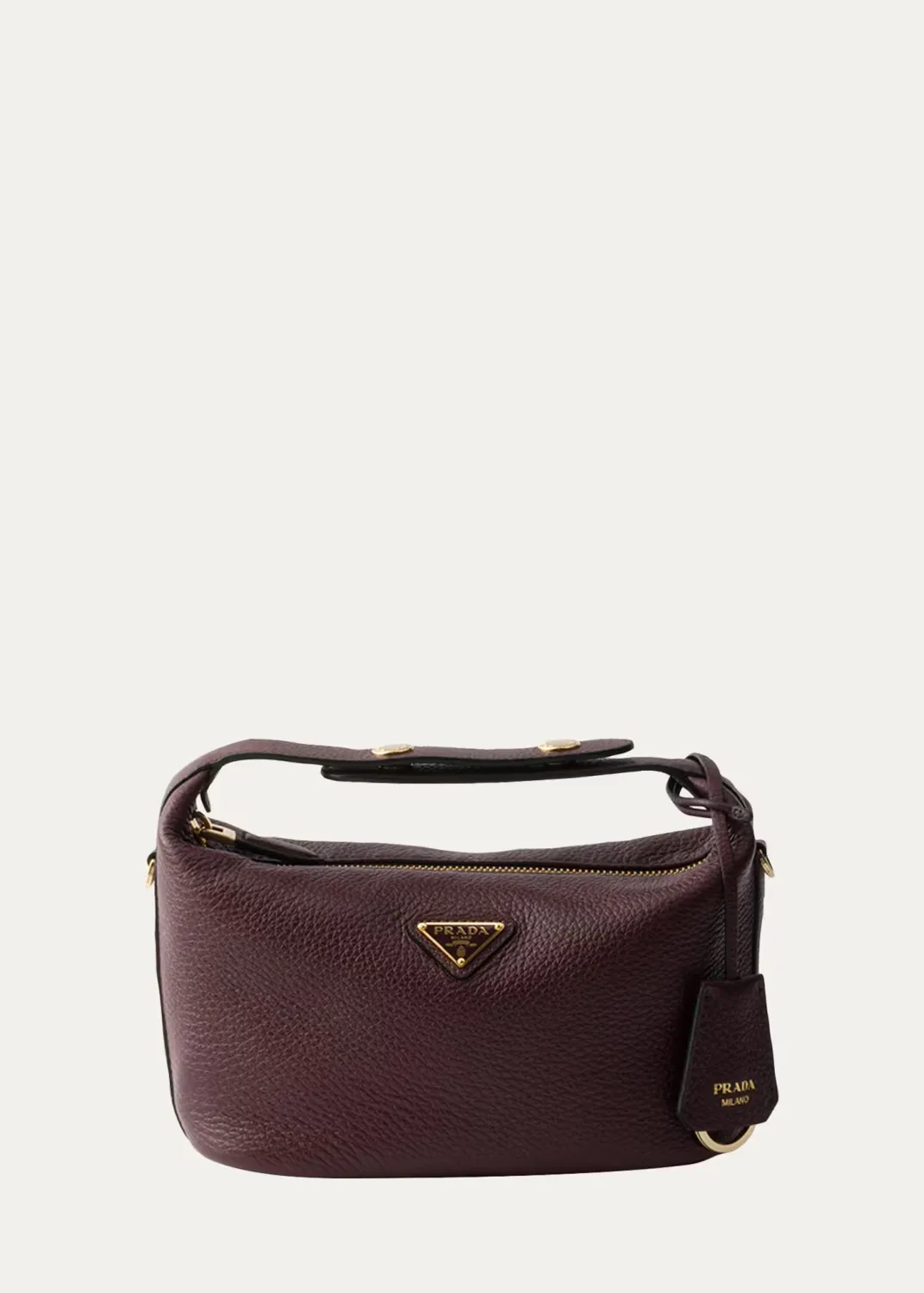 Cherie Mini Grain Leather Top-Handle Bag
