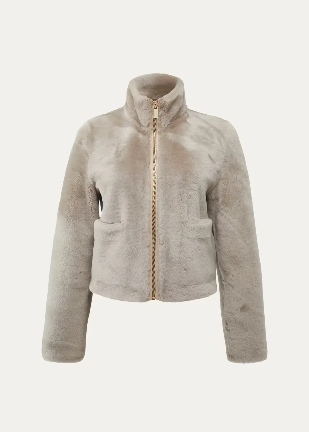 Merino Shearling Lamb Zip Jacket by Gorski