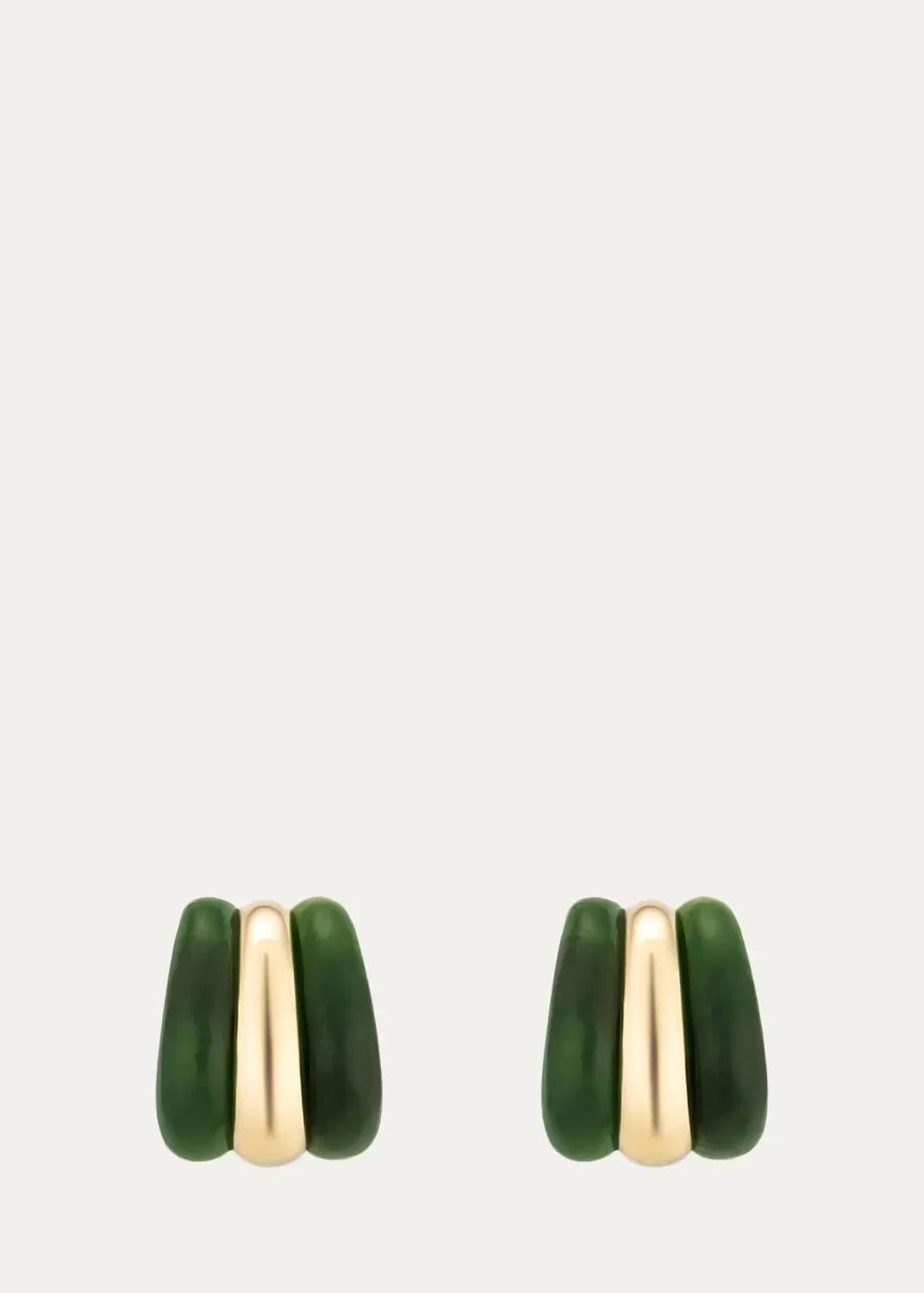 Runway Stone Stripe Huggie Earrings by Mason and Books