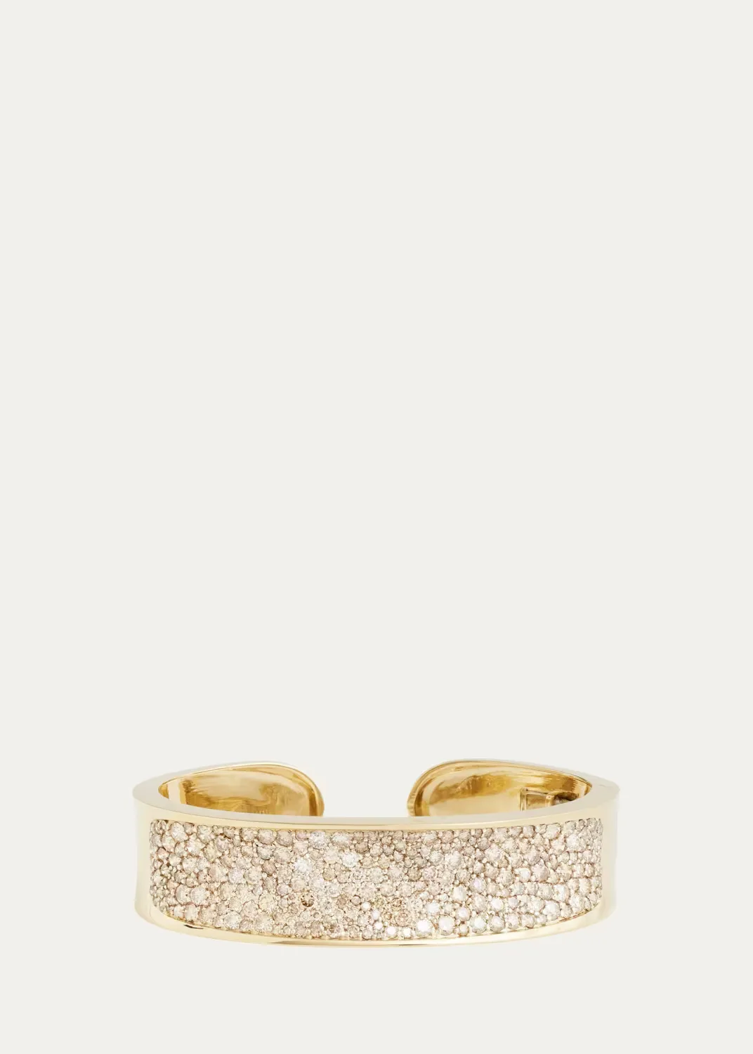 18K Yellow and White Gold Champagne Diamond Cuff Bracelet by Jamie Wolf