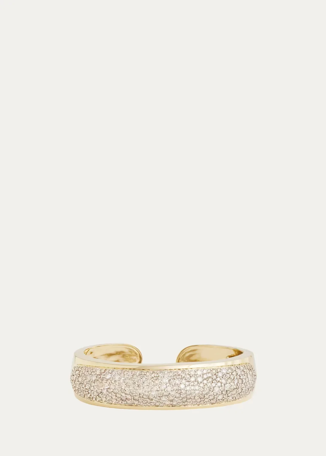 18K Yellow and White Gold Champagne Diamond Cuff Bracelet, 8.3tcw by Jamie Wolf