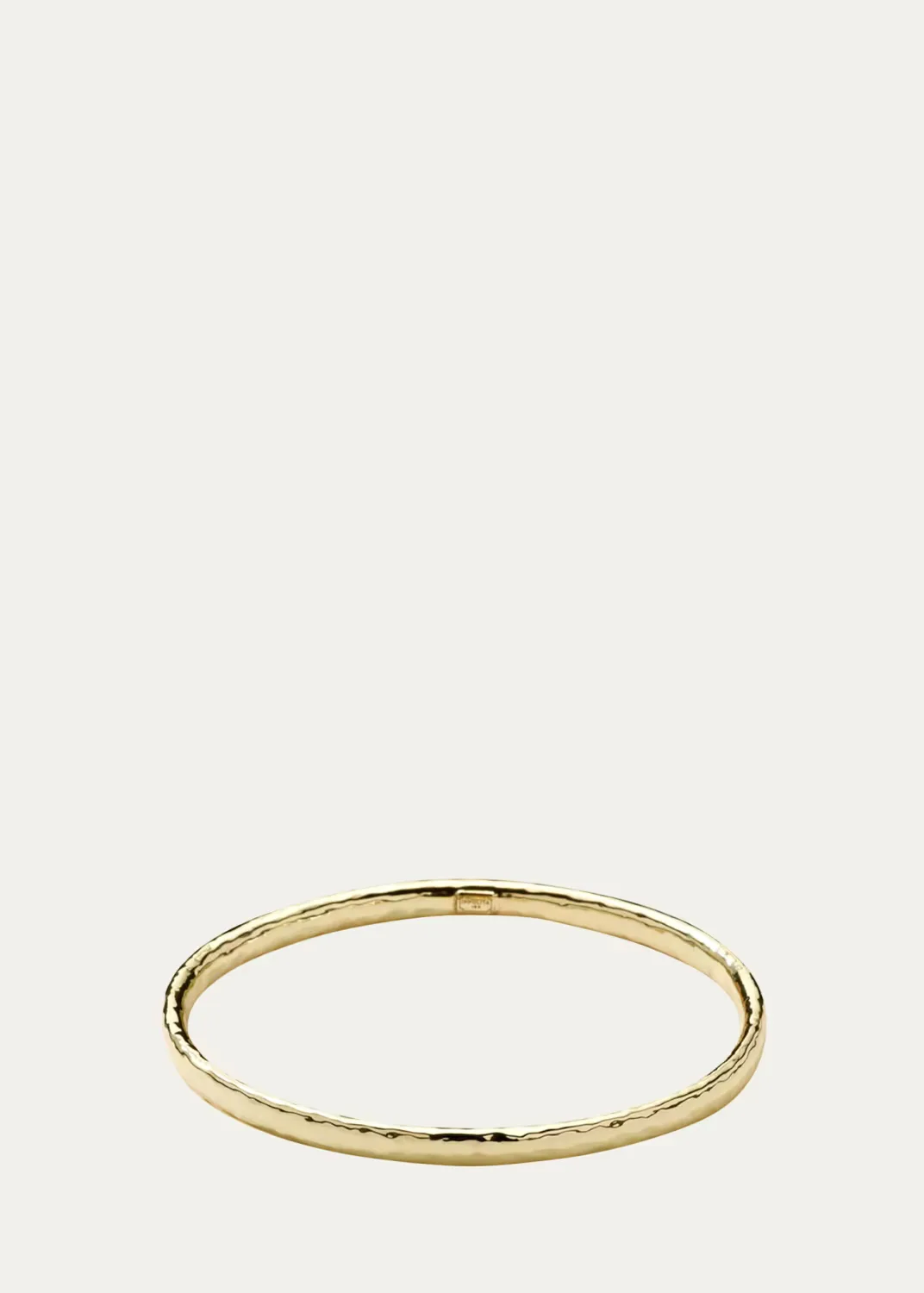 Hammered Flat Bangle in 18K Gold by Ippolita