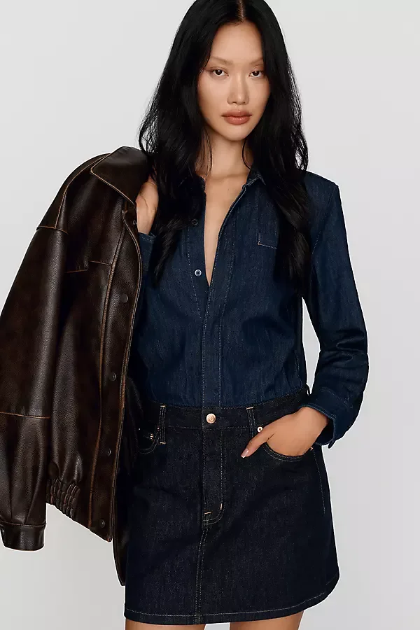 Pixie Denim Shirtdress by Pistola