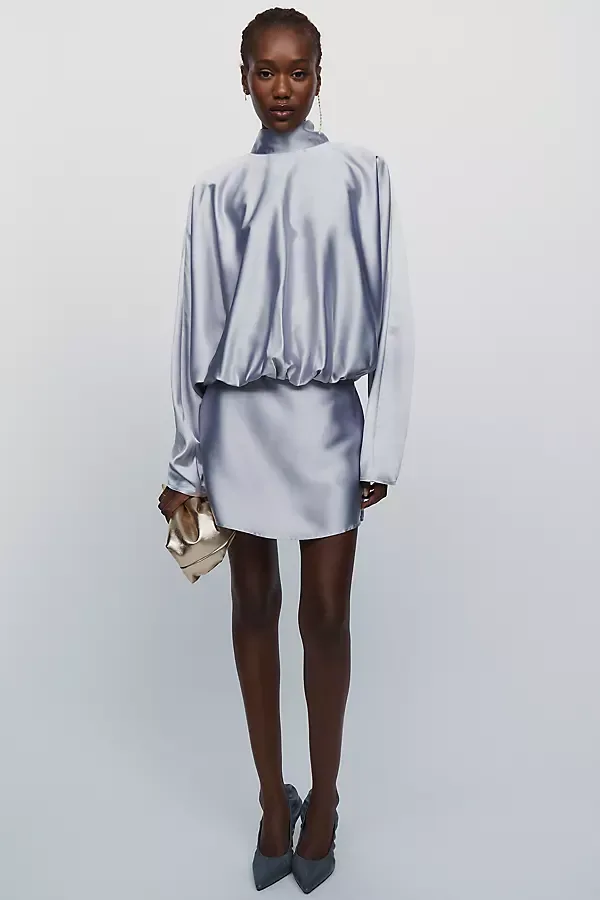 Bellucci Mock Neck Mini Dress by Maude Club