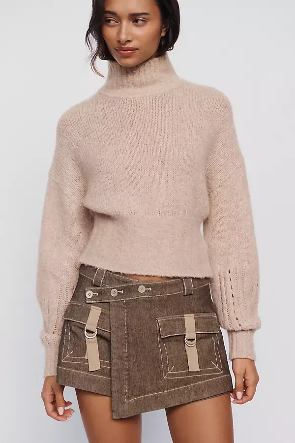 Asymmetrical Utility Skort by Anthropologie