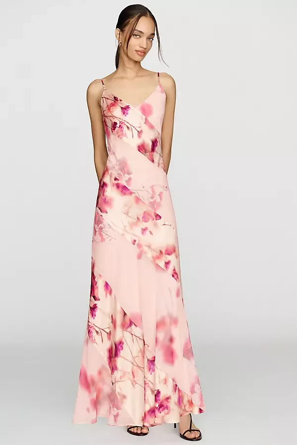 Satin Chiffon Slip Midi Dress by BHLDN