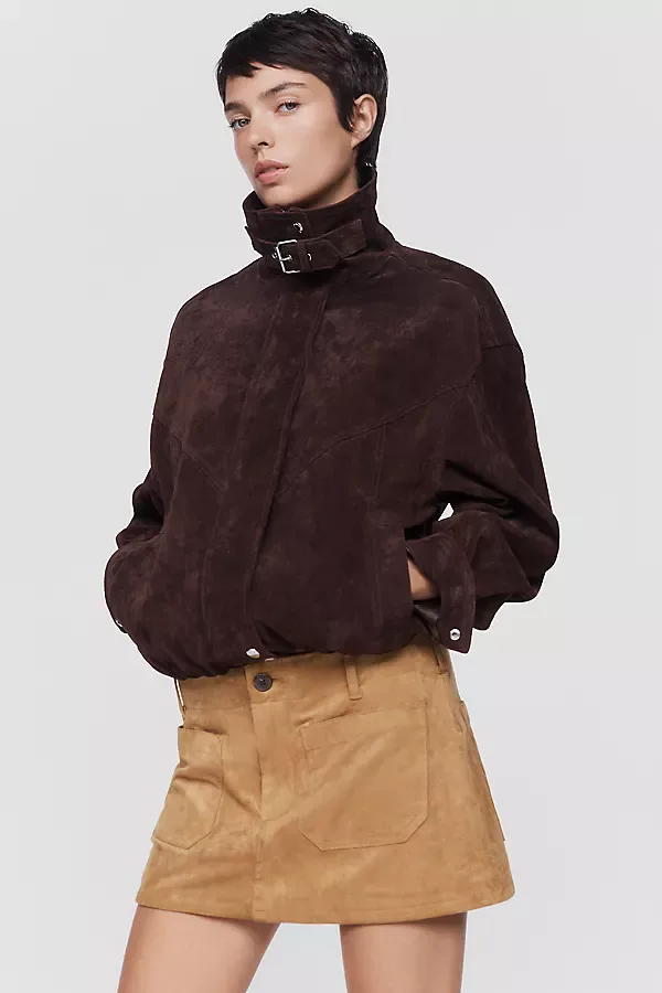 Colette Faux Suede Skort by Maeve
