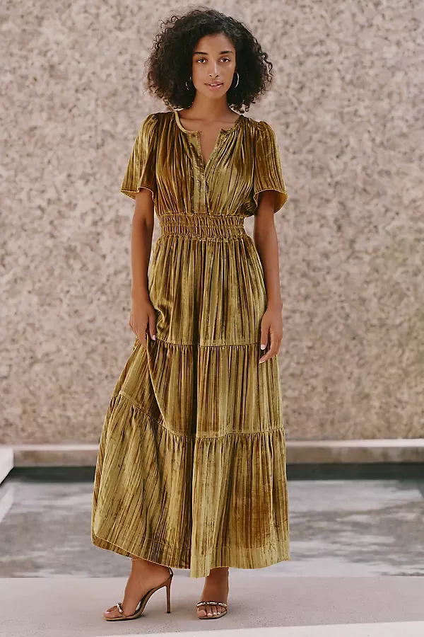 Somerset Crushed Velvet Maxi Dress