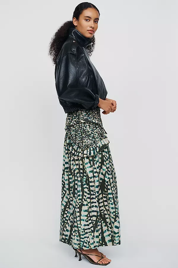 Moss 100% Cotton Maxi Skirt by FARM Rio