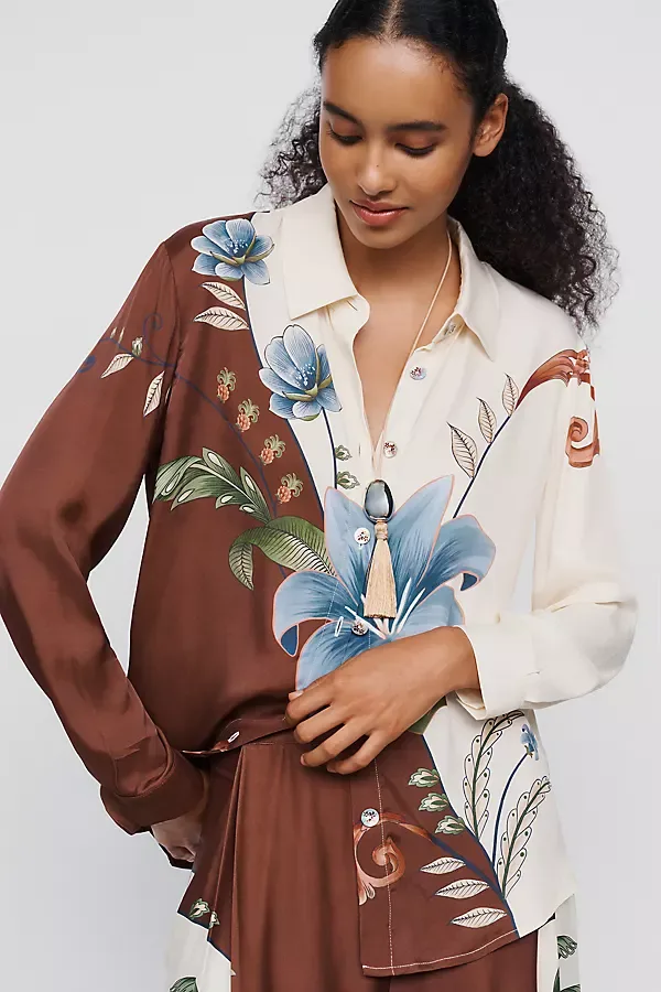 Millena Buttondown Shirt by FARM Rio