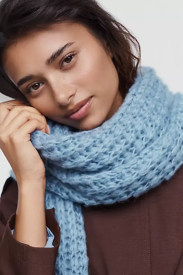 Waffle Knit Scarf by Anthropologie