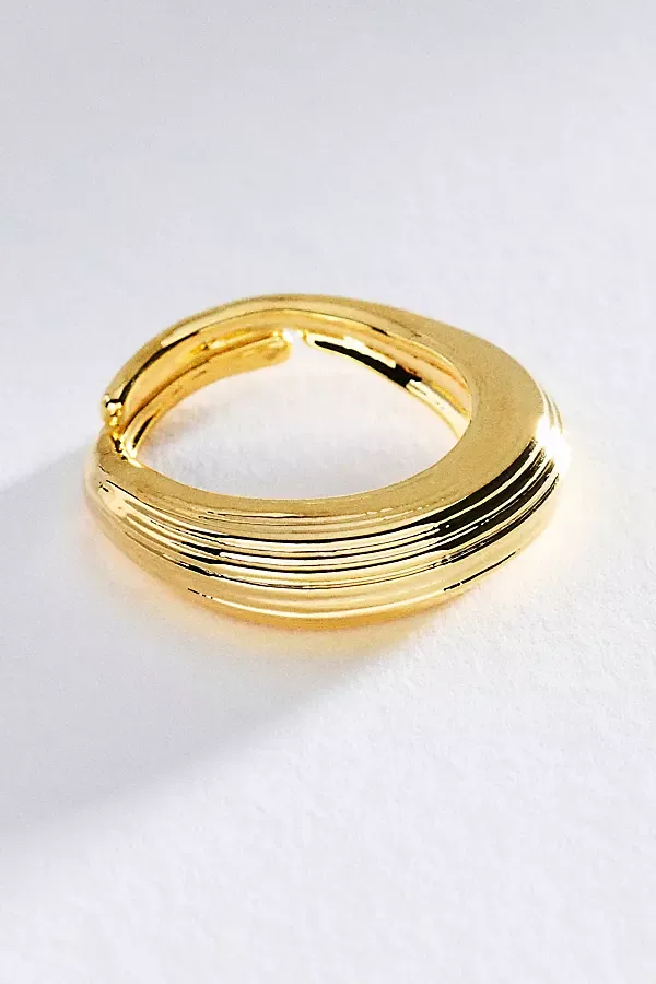 Ribbed Metal Stacking Ring