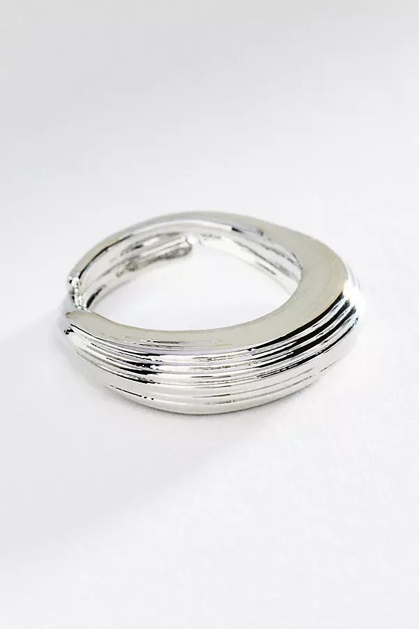 Ribbed Metal Stacking Ring