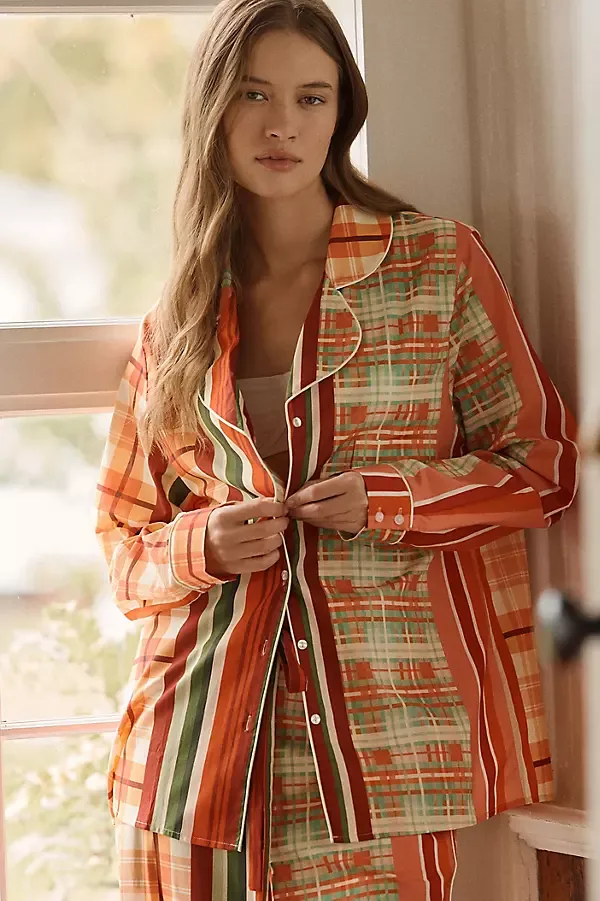 Karen Mabon x Anthropologie 100% Cotton Holiday Pajama Set by Karen Mabon