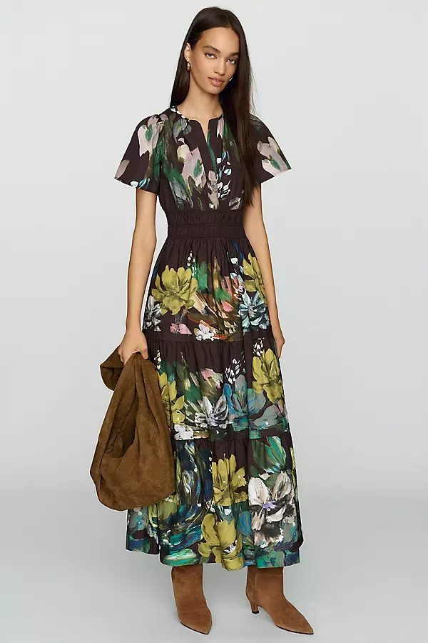 Somerset 100% Cotton Poplin Maxi Dress by Anthropologie
