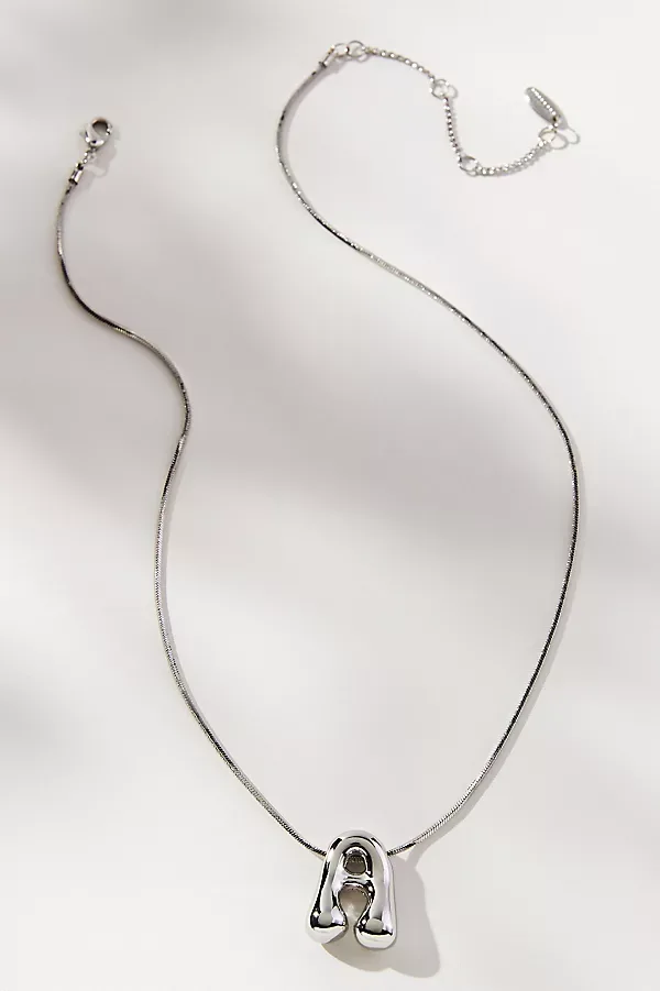 Bubble Letter Monogram Necklace by Anthropologie