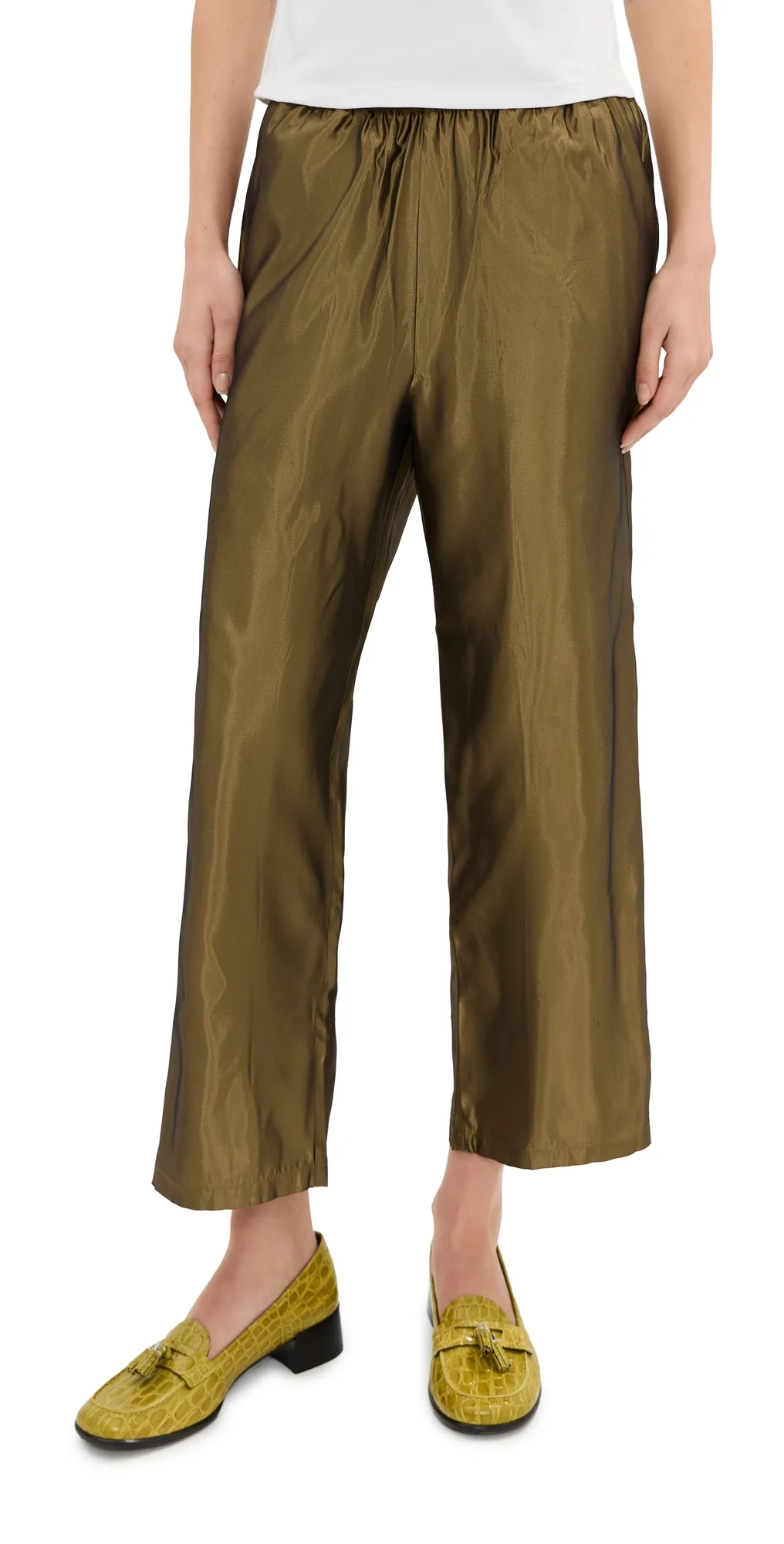 Kelsey Cropped Taffeta Pants by LE BOP