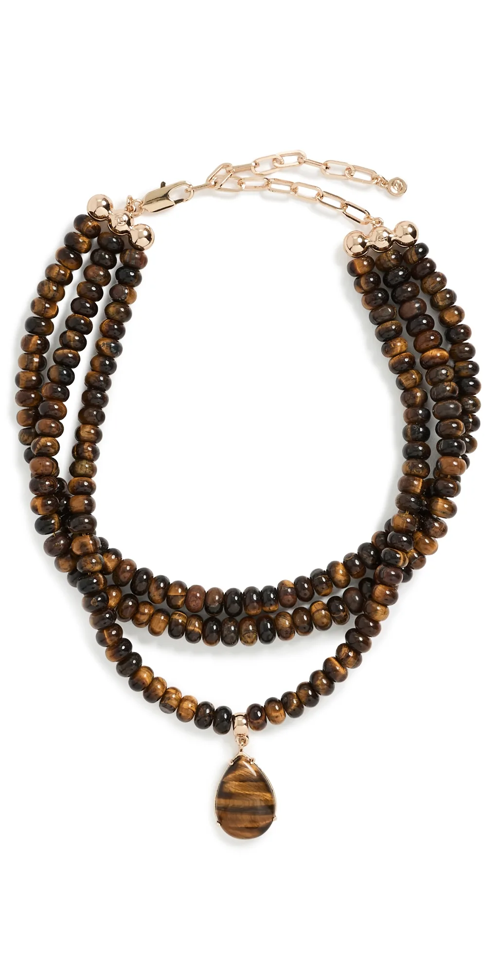 Marina Layers Tigers Eye Necklace by Ettika
