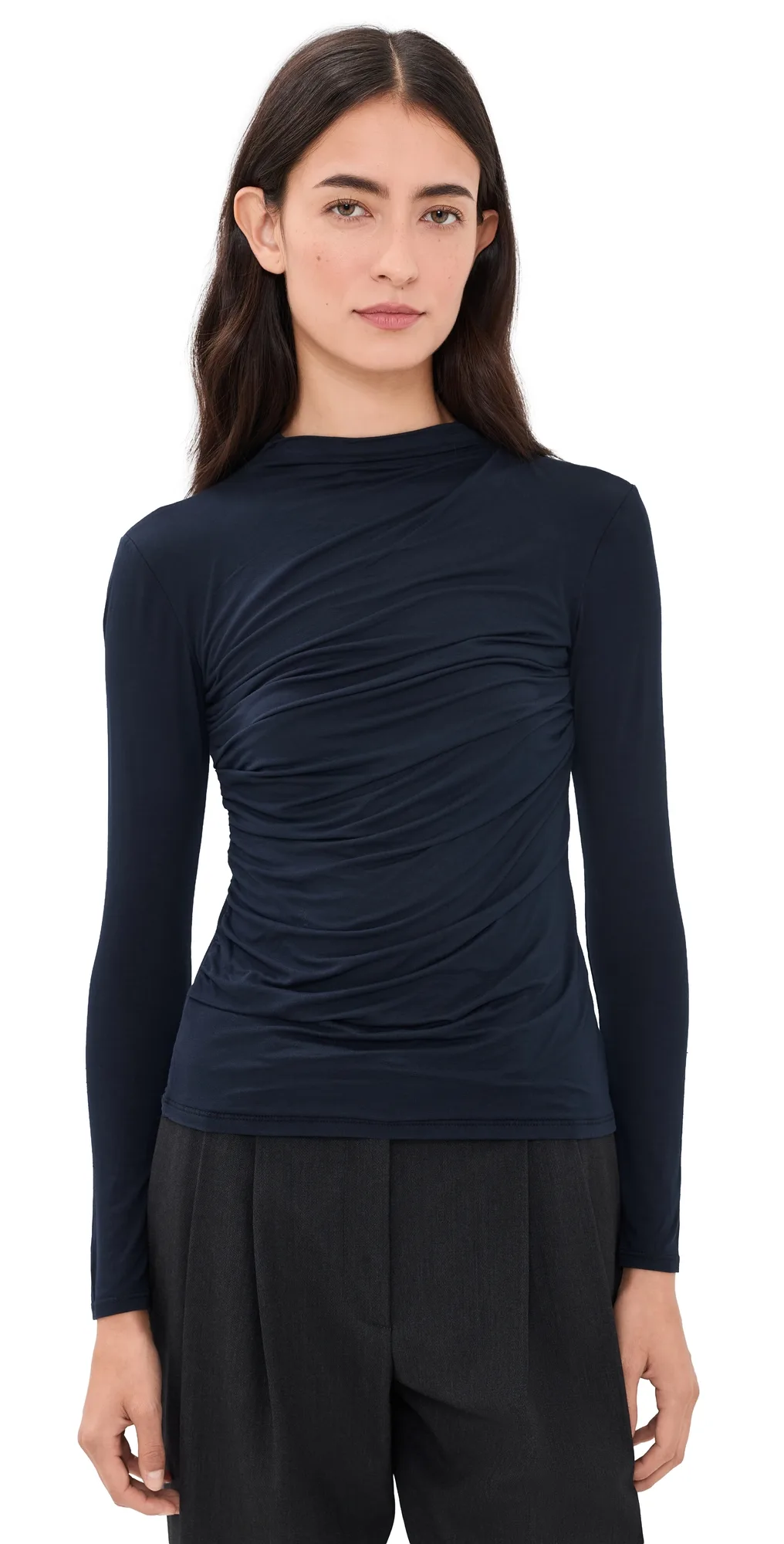 Fluid Viscose Jersey Twist Top