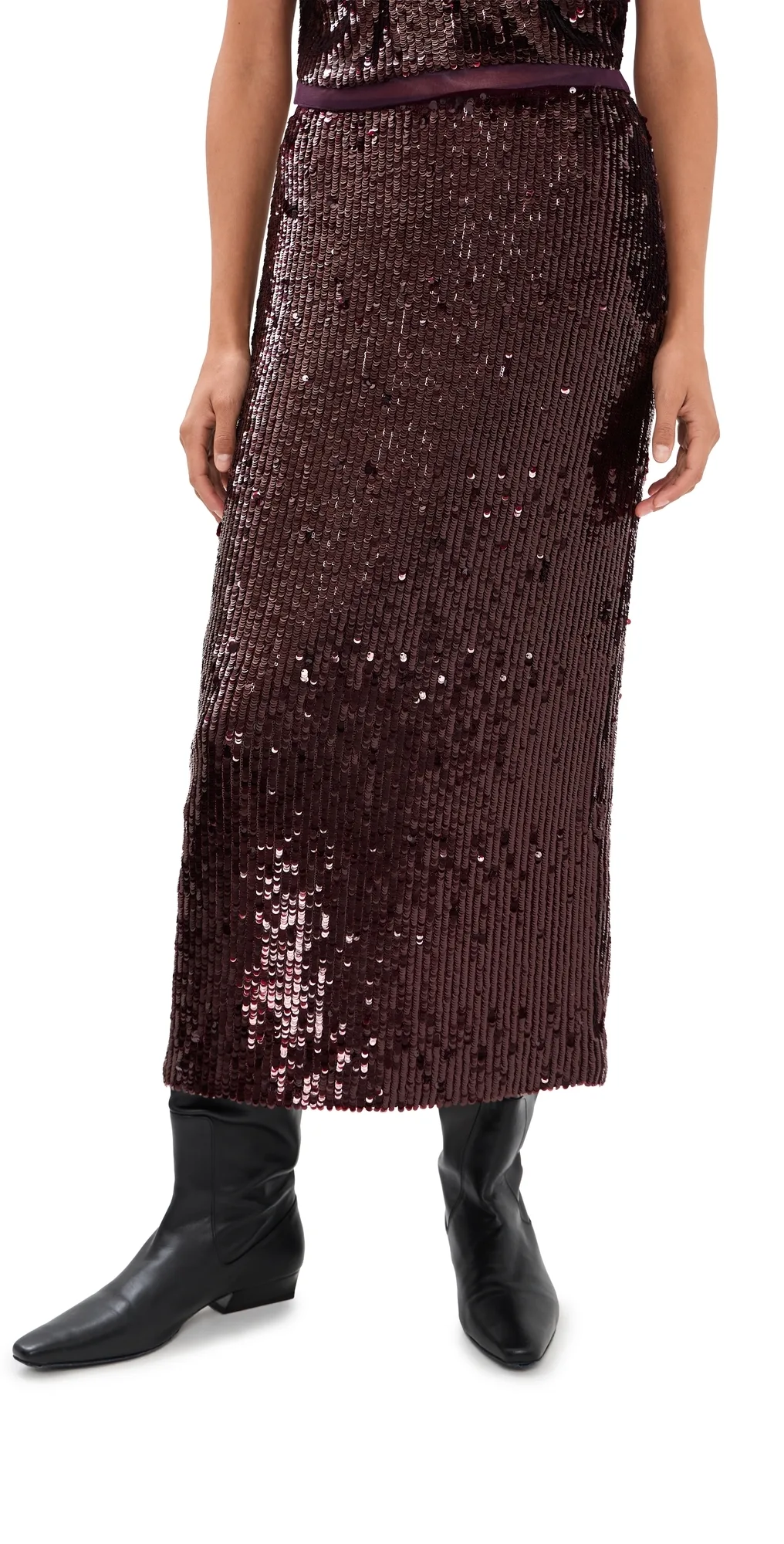 Nikki Midi Skirt by SIMKHAI