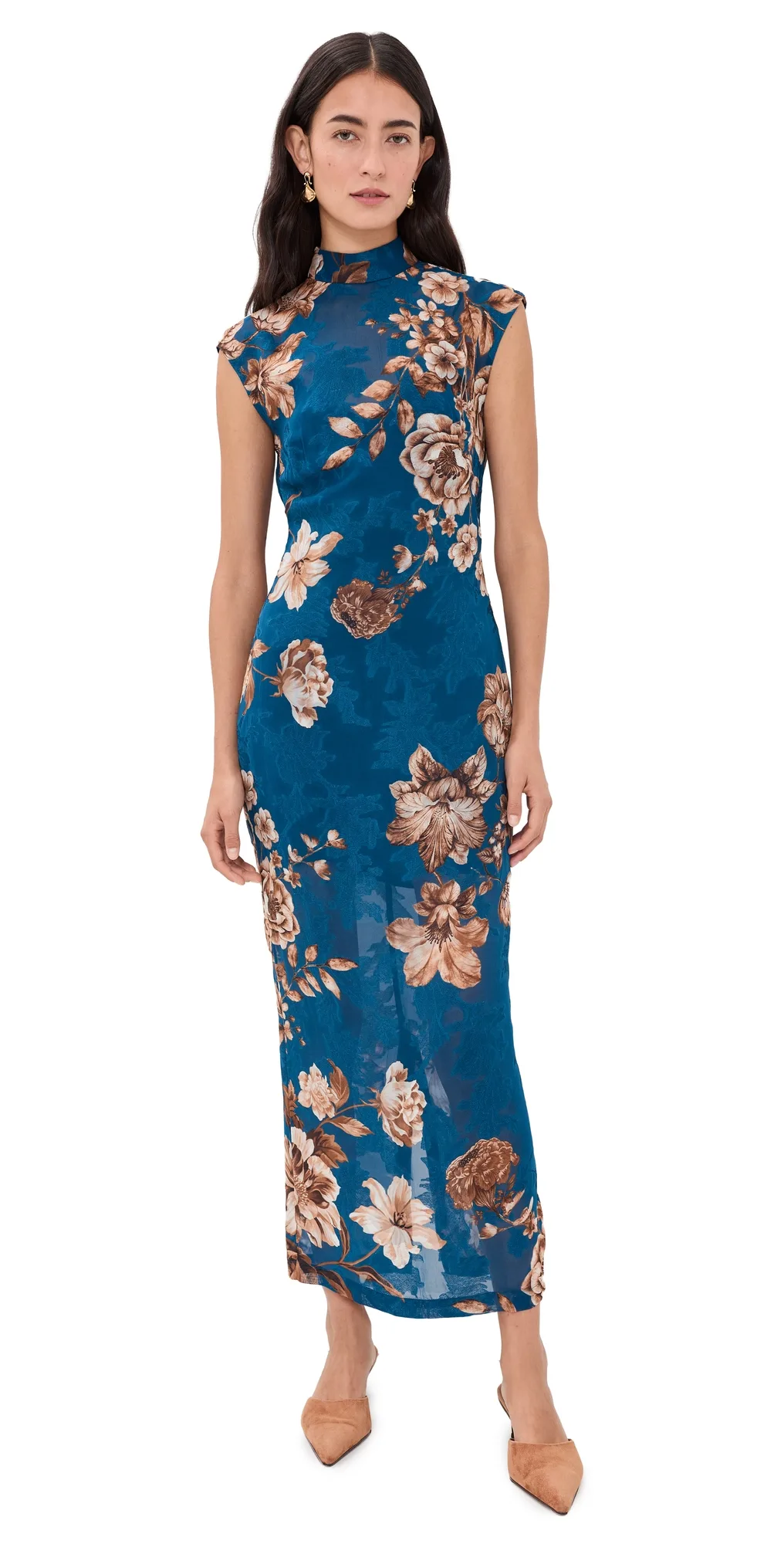 Midi Dress with Slip by Hemant And Nandita