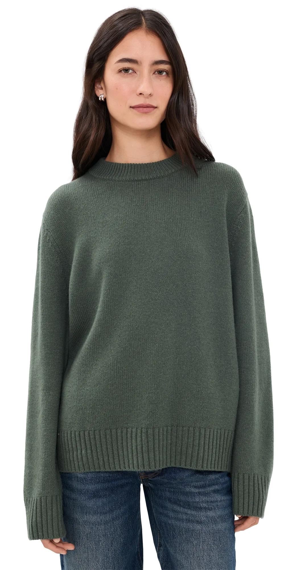 Cashmere Oversized Crew Neck Sweater